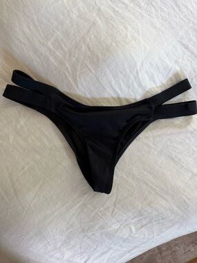 Victoria's Secret Black Strappy Bikini Bottom